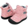 JAN & JUL Water-Resistant Insulated Winter Booties for Toddlers and Kids(Prairie Flowers)