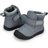 JAN & JUL Water-Resistant Insulated Winter Booties for Toddlers and Kids(Toasty-dry: Heather Grey)