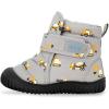 JAN & JUL Water-Resistant Insulated Winter Booties for Toddlers and Kids(Grey Construction)