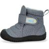 JAN & JUL Water-Resistant Insulated Winter Booties for Toddlers and Kids(Toasty-dry: Heather Grey)