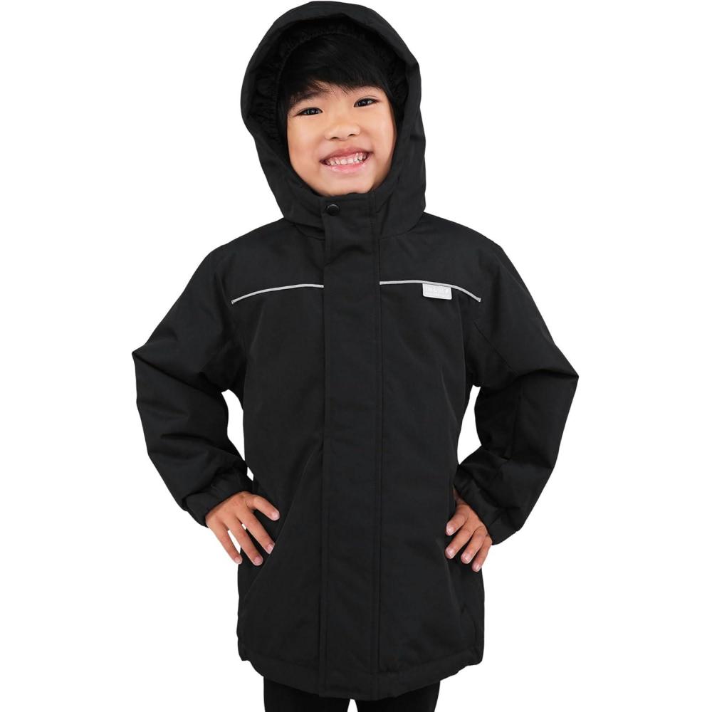 imageJAN ampamp JUL Waterproof Ski Jacket Insulated Snow Coat for ToddlersBlack