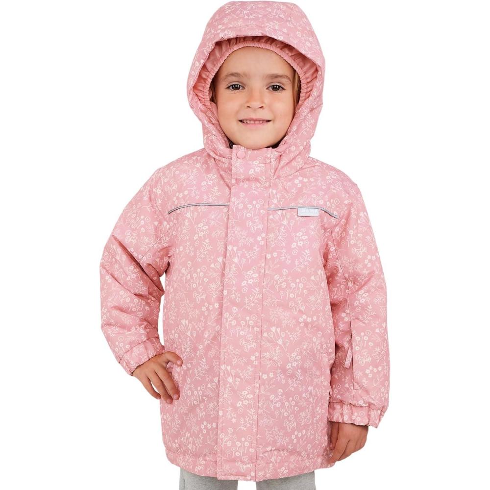 imageJAN ampamp JUL Waterproof Ski Jacket Insulated Snow Coat for ToddlersPrairie Flowers