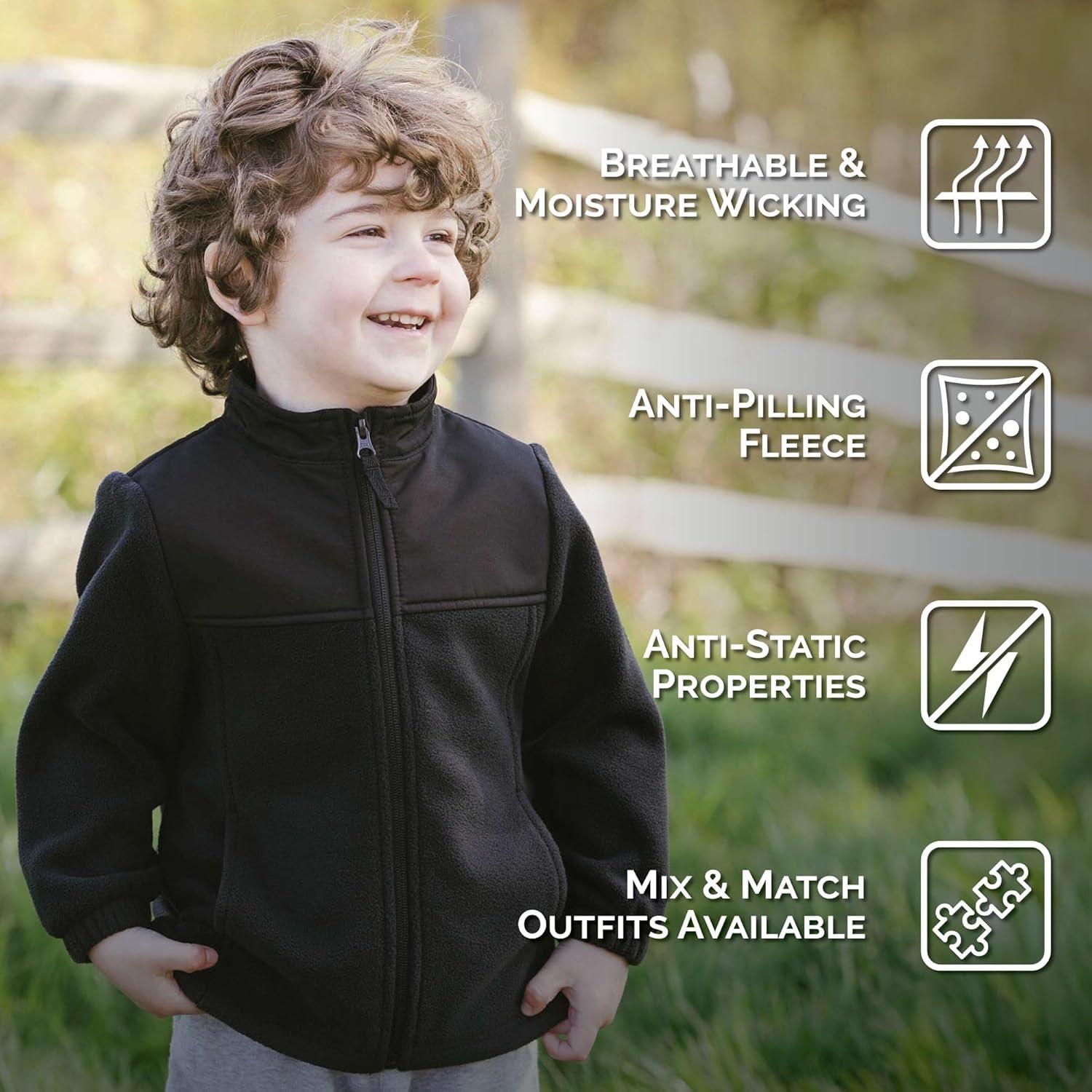 image:imageJAN amp JUL Fleece Collared Jacket for Toddlers and KidsMountain Trails
