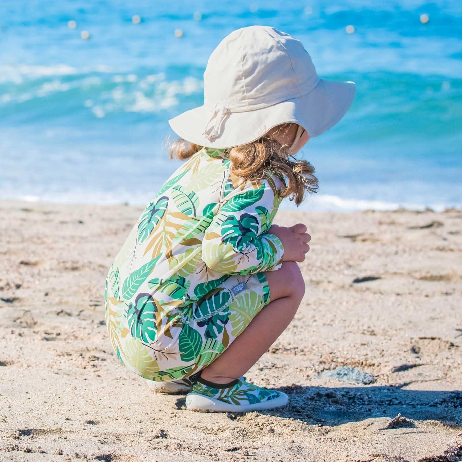 image:imageJAN amp JUL QuickDry Water Shoes for Baby amp Toddler with Flexible SolesGreen Tropical