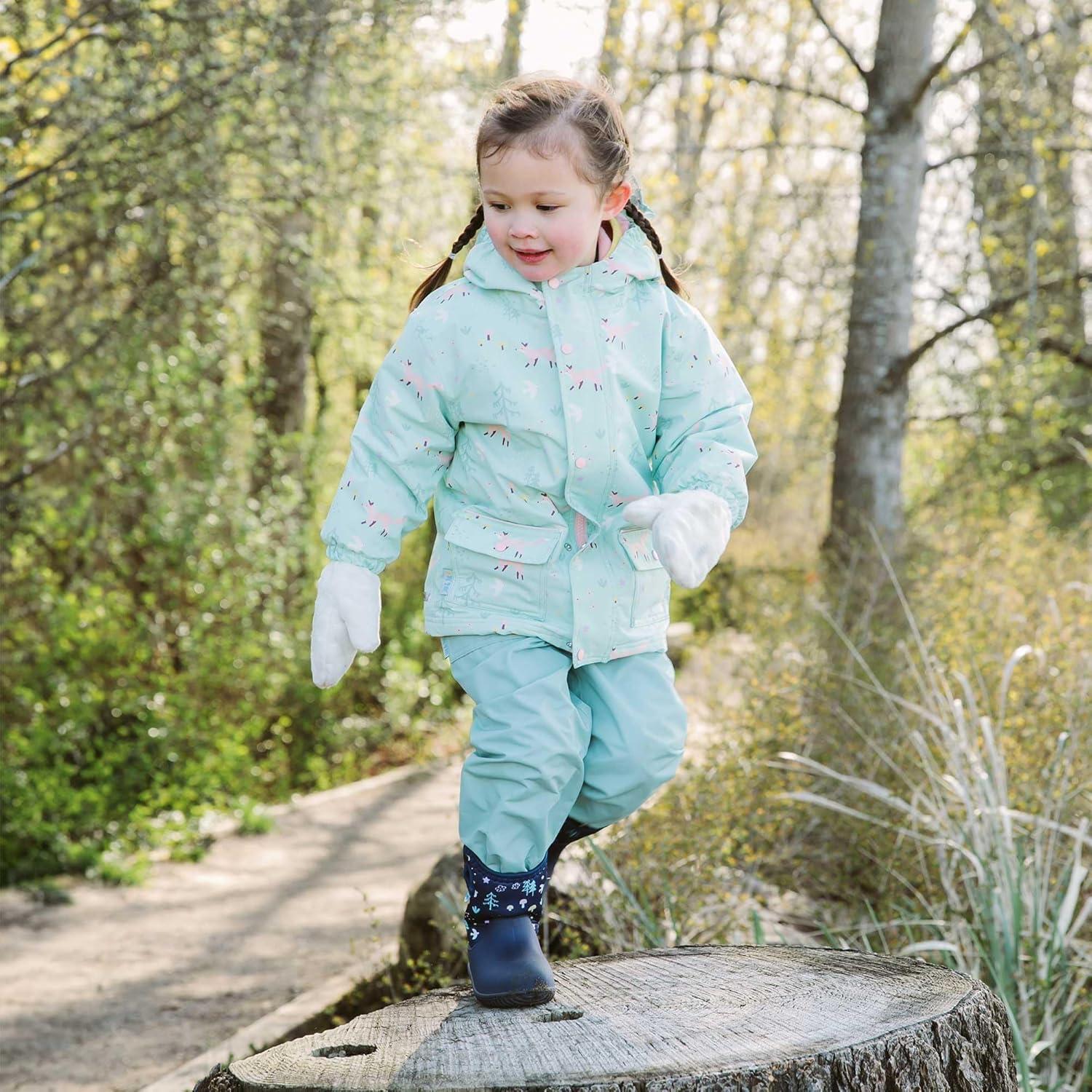 image:imageJAN amp JUL Waterproof Fleece Lined Snow and Rain Pants for Toddlers and KidsCozydry Dusty Mint