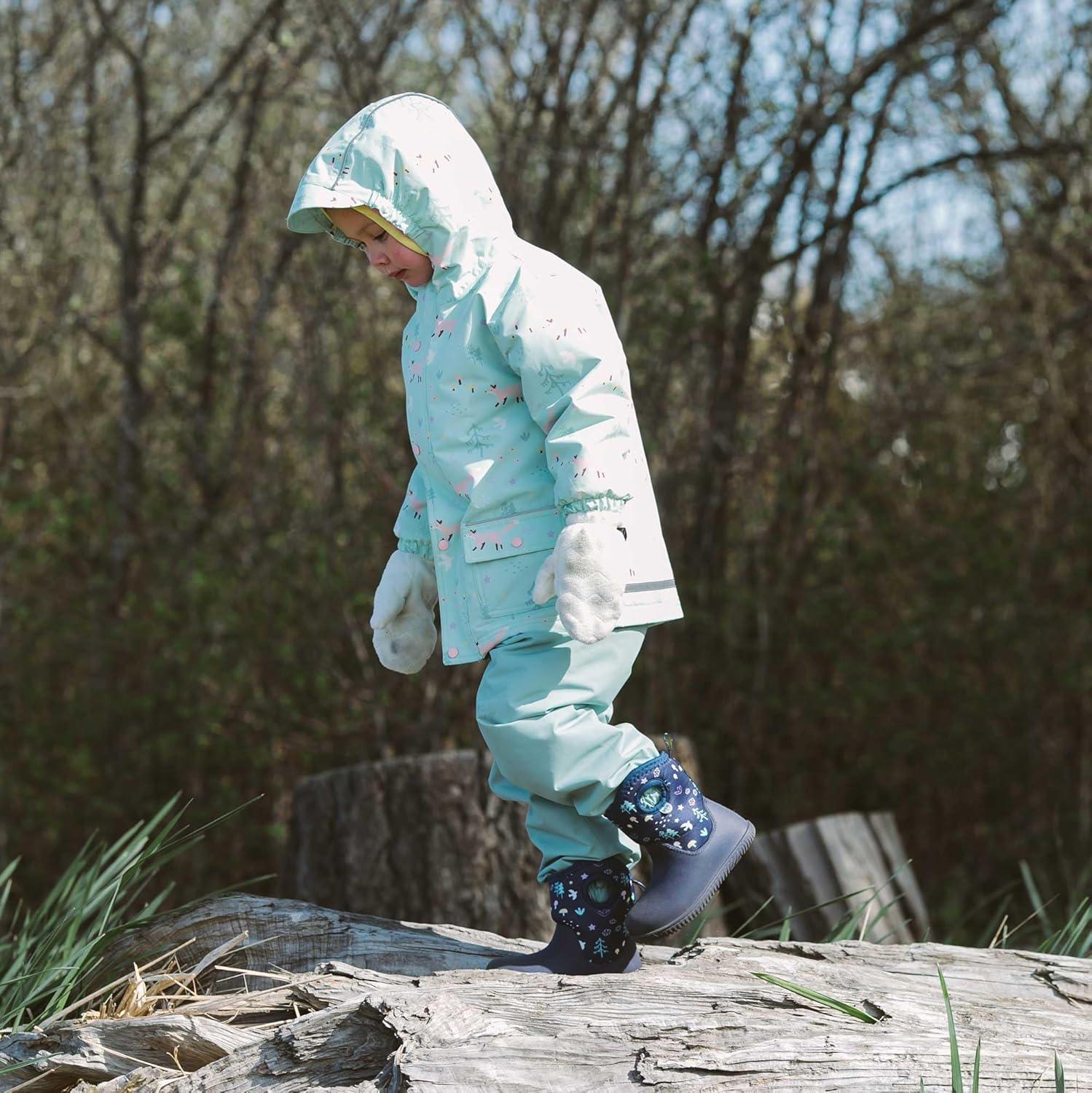 image:imageJAN amp JUL Waterproof Fleece Lined Snow and Rain Pants for Toddlers and KidsCozydry Dusty Mint