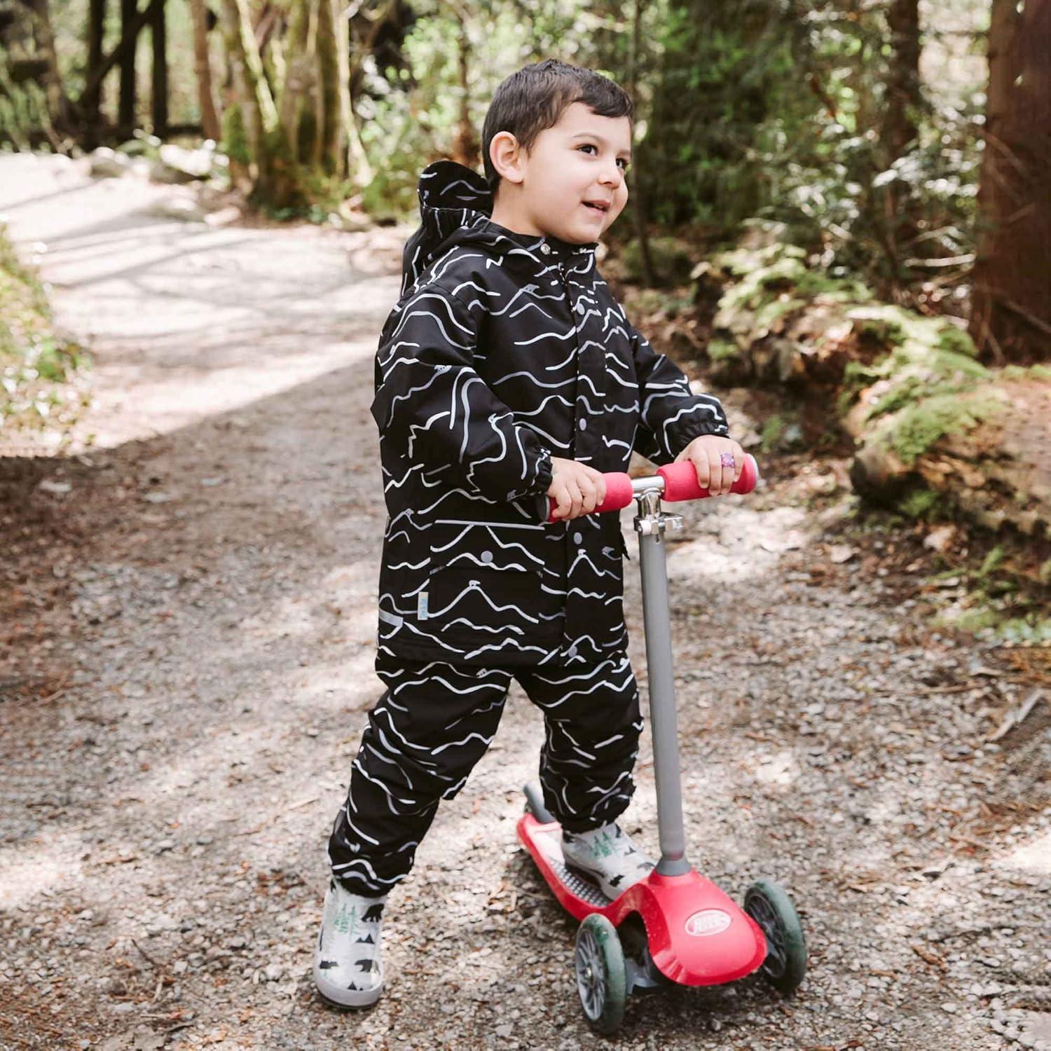 image:imageJAN amp JUL Waterproof Fleece Lined Snow and Rain Pants for Toddlers and KidsFleecelined Bear Mountainr