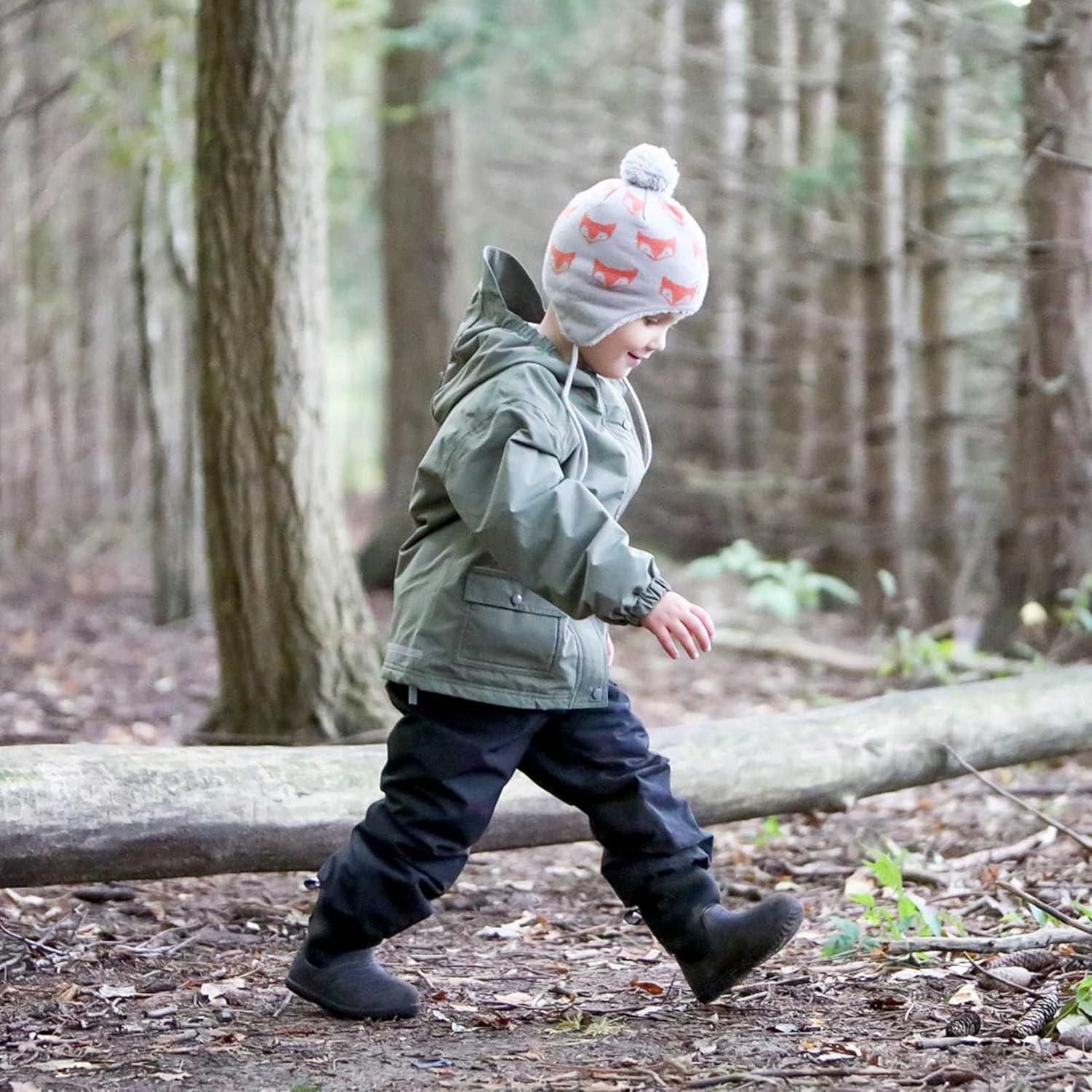 image:imageJAN amp JUL Waterproof Fleece Lined Snow and Rain Pants for Toddlers and KidsFleecelined Black