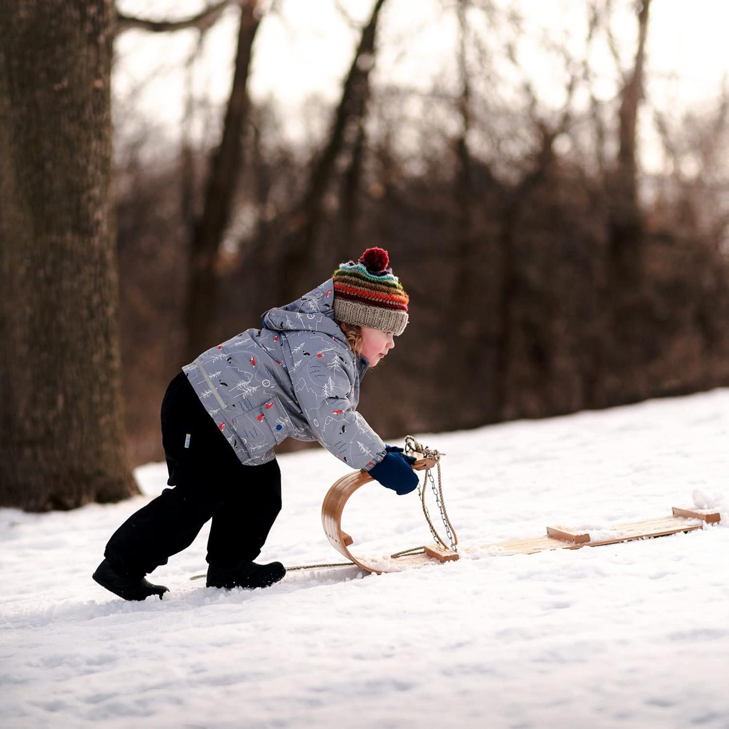image:imageJAN amp JUL Waterproof Fleece Lined Snow and Rain Pants for Toddlers and KidsFleecelined Black