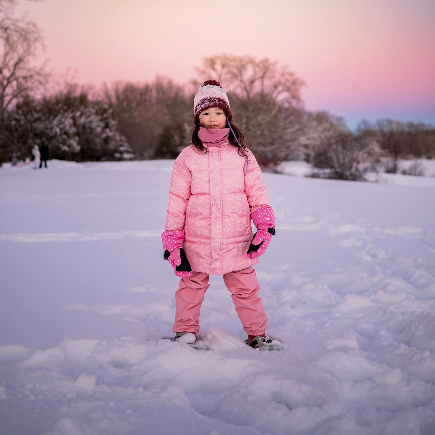 image:imageJAN amp JUL Waterproof Fleece Lined Snow and Rain Pants for Toddlers and KidsFleecelined Dusty Pink