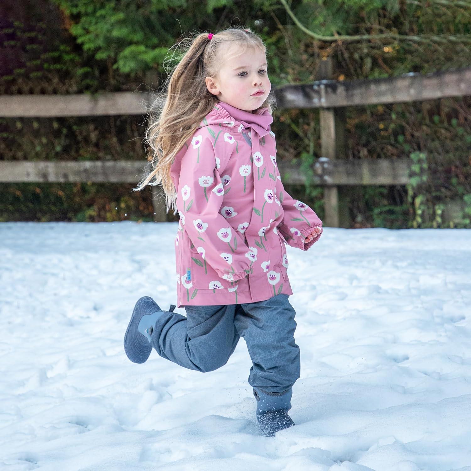 image:imageJAN amp JUL Waterproof Fleece Lined Snow and Rain Pants for Toddlers and KidsFleecelined Heather Grey