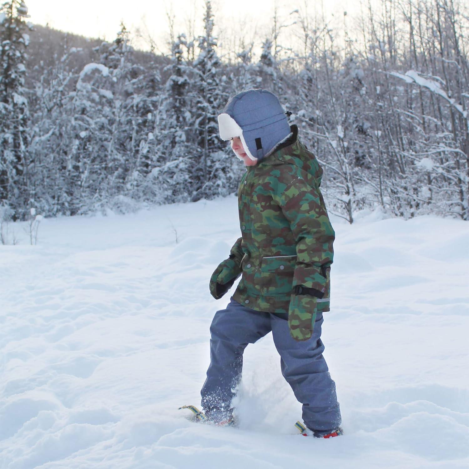 image:imageJAN amp JUL Waterproof Fleece Lined Snow and Rain Pants for Toddlers and KidsFleecelined Heather Grey