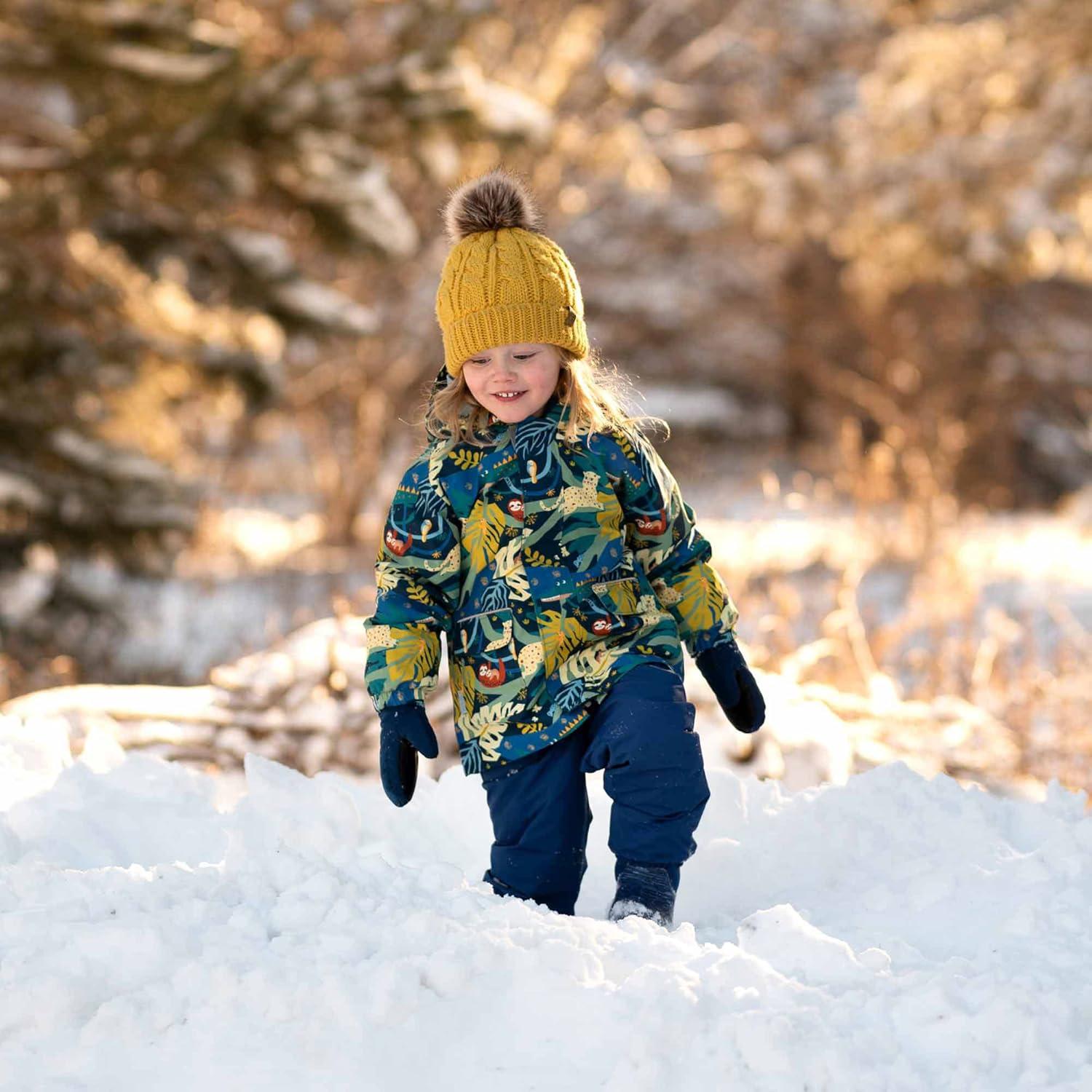 image:imageJAN amp JUL Waterproof Fleece Lined Snow and Rain Pants for Toddlers and KidsFleecelined Nebula Blue