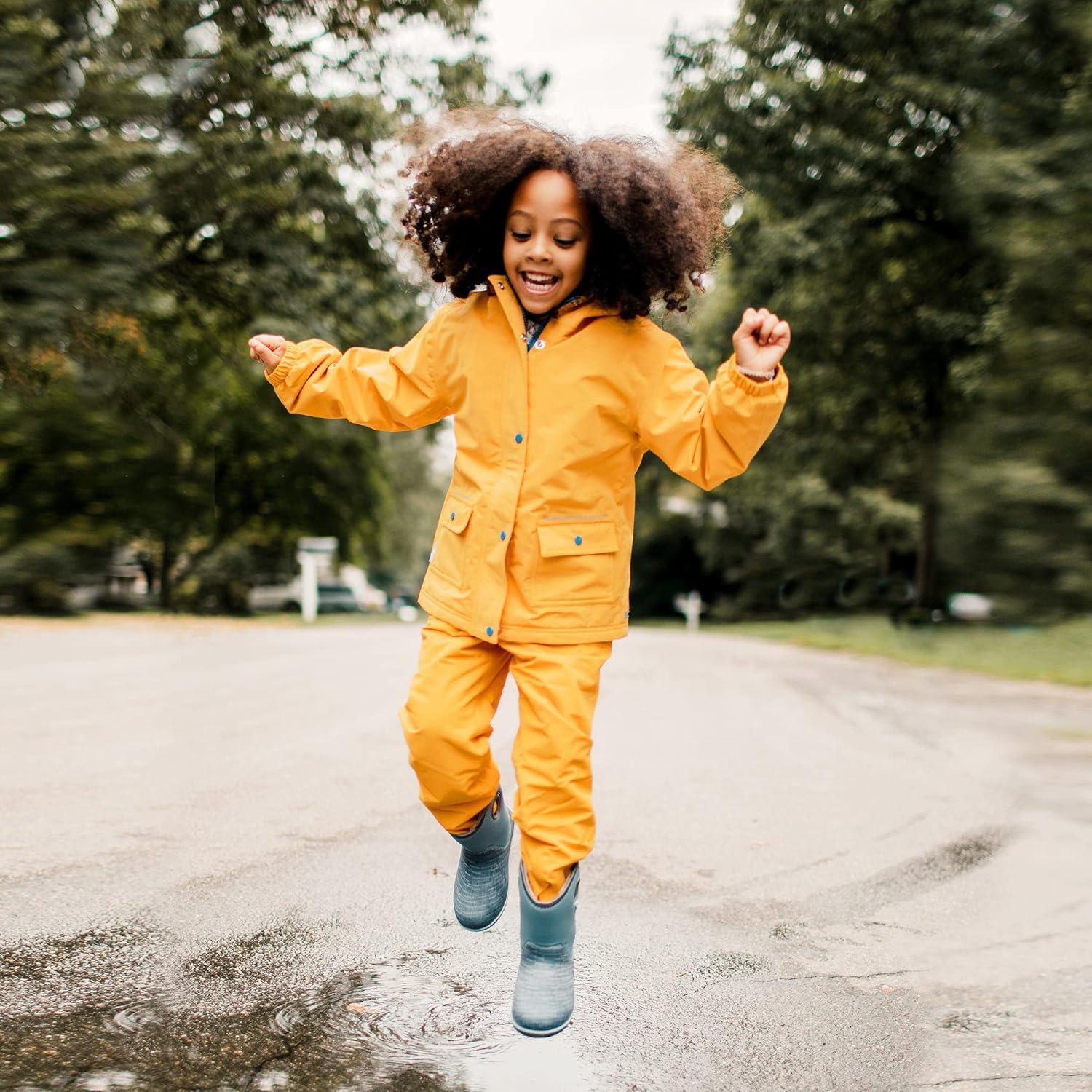 image:imageJAN amp JUL Waterproof Fleece Lined Snow and Rain Pants for Toddlers and KidsFleecelined Yellow