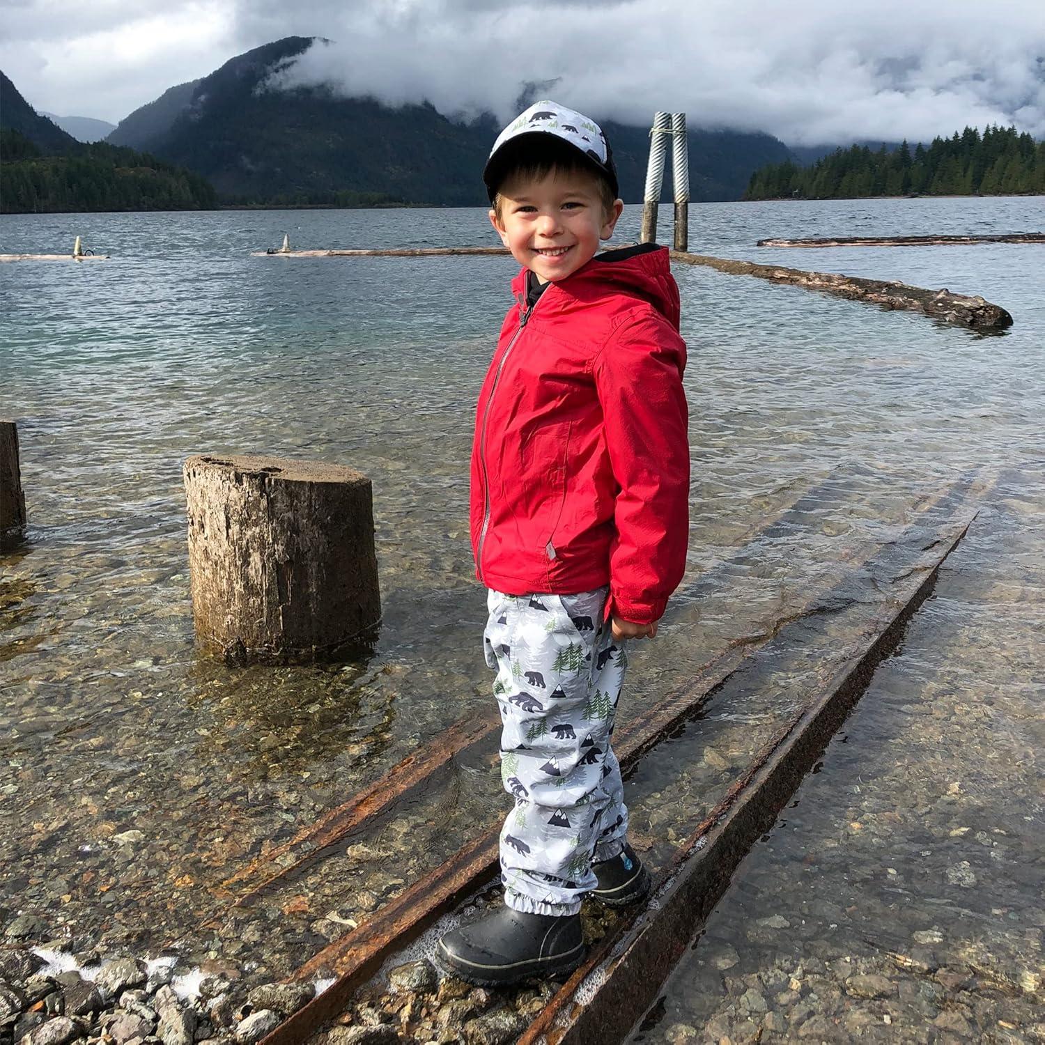 image:imageJAN amp JUL Waterproof Rain Pants for Toddlers and KidsSingle Layer Bear