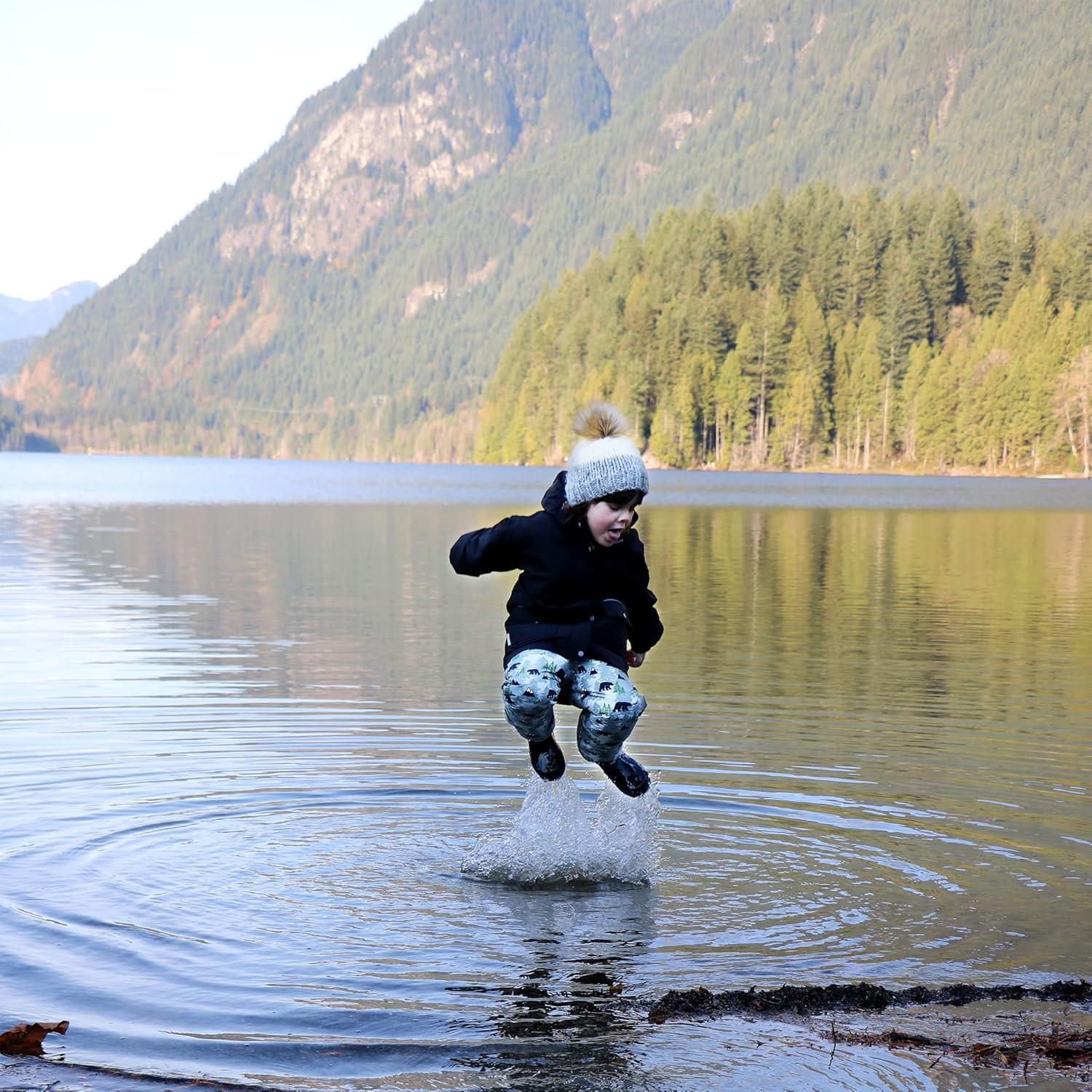 image:imageJAN amp JUL Waterproof Rain Pants for Toddlers and KidsSingle Layer Bear