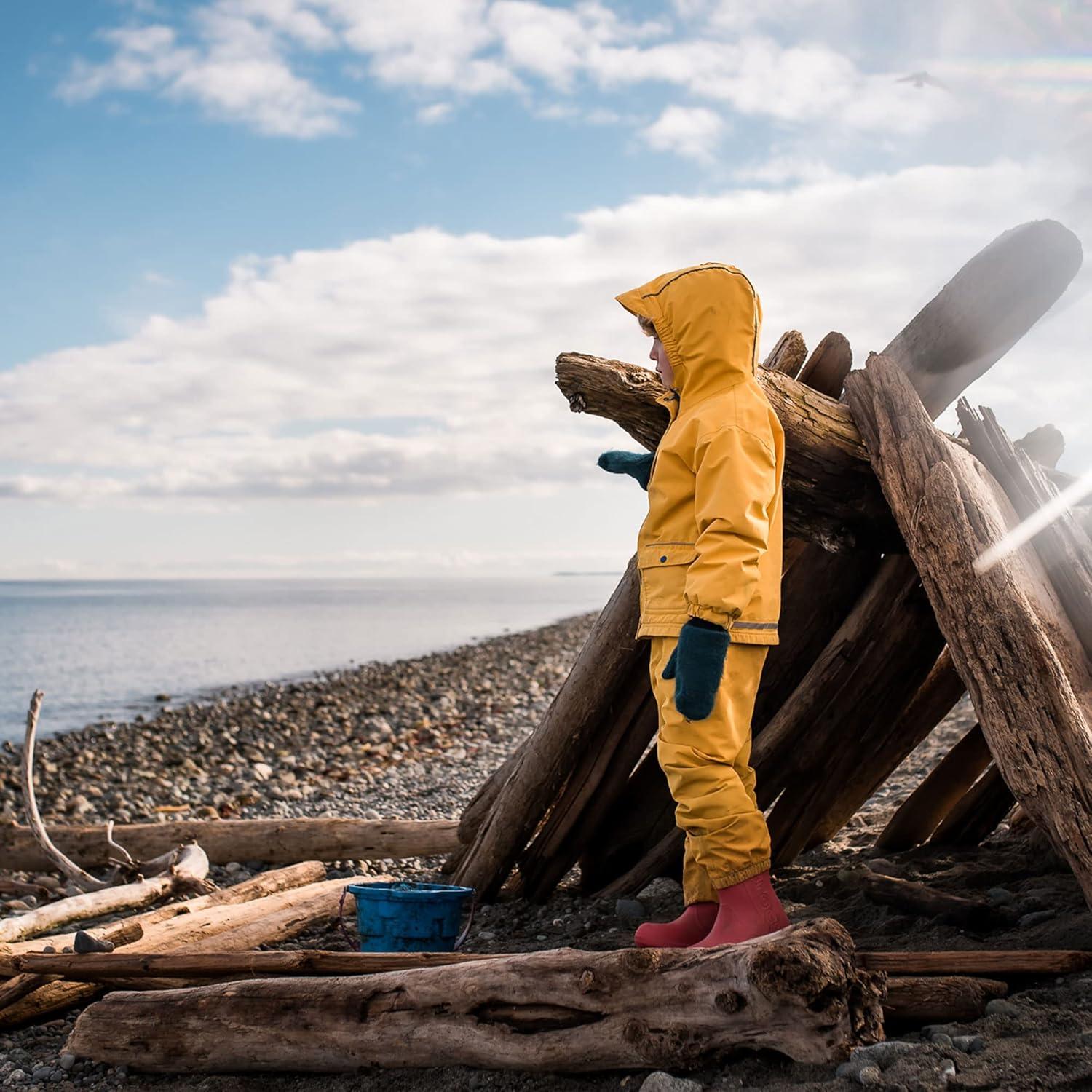 image:imageJAN amp JUL Waterproof Rain Pants for Toddlers and KidsSingle Layer Yellow
