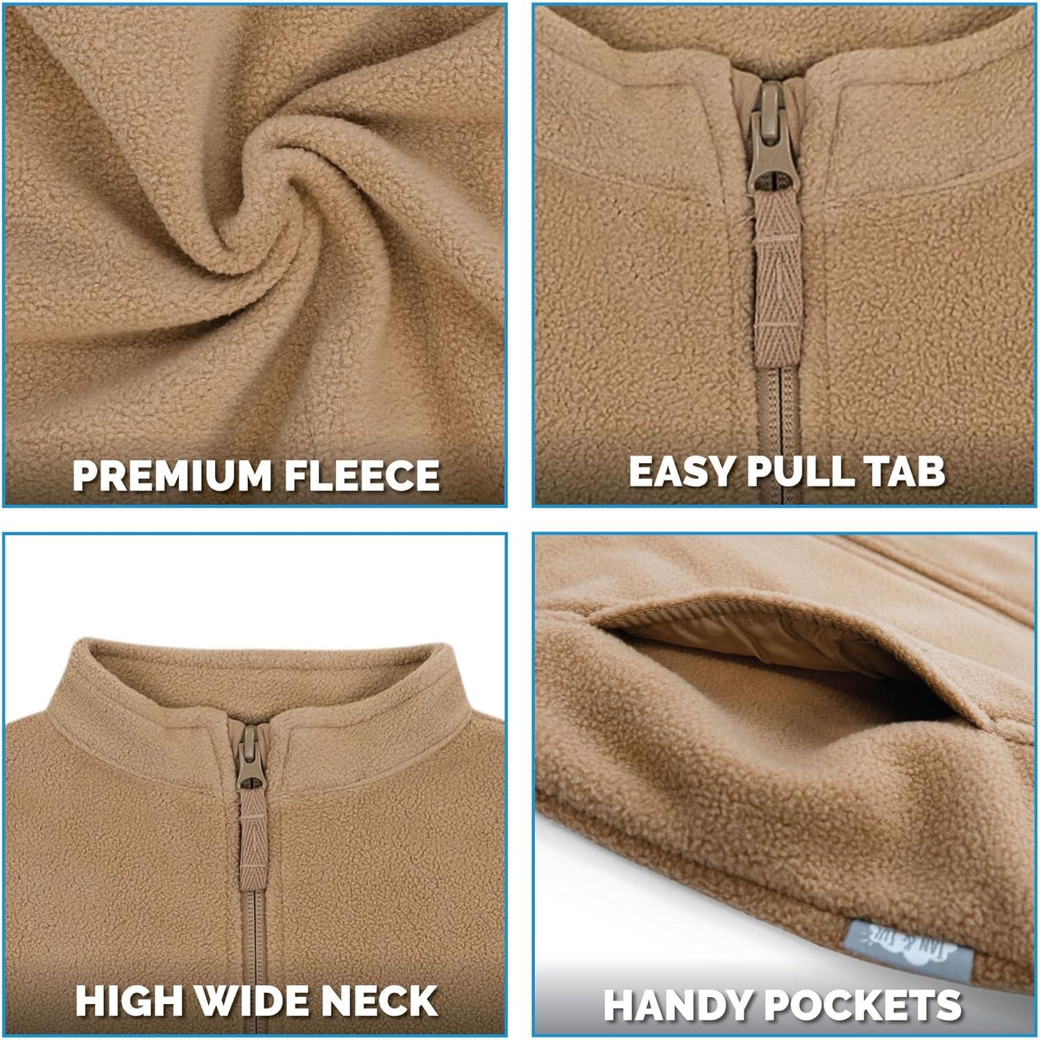 image:imageJAN amp JUL Winter Fleece Vest for Toddlers and KidsBlack