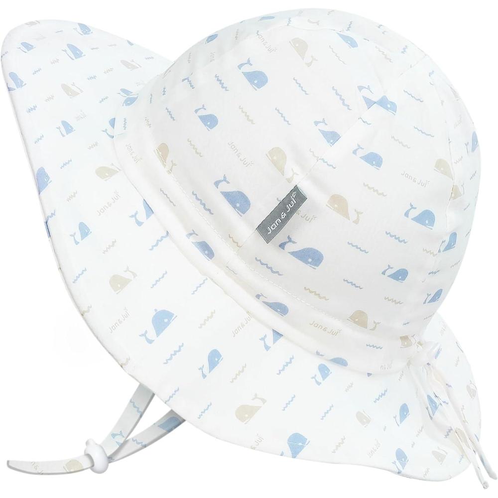 image:imageJAN amp JUL Adjustable Cotton Floppy Sun Hat with 50 UPF Protection for BoysWhale Tales