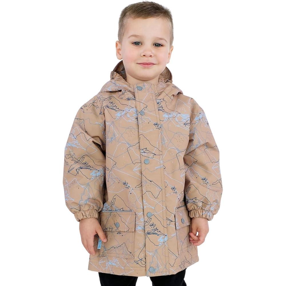 image:imageJAN amp JUL Waterproof Fleece Lined Rain Jacket Raincoat for KidsFleecelined Mountain Trails