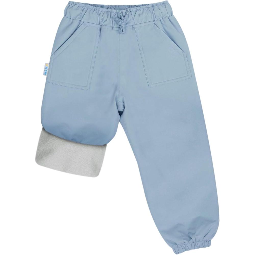 image:imageJAN amp JUL Waterproof Fleece Lined Snow and Rain Pants for Toddlers and KidsCozydry Dusty Blue