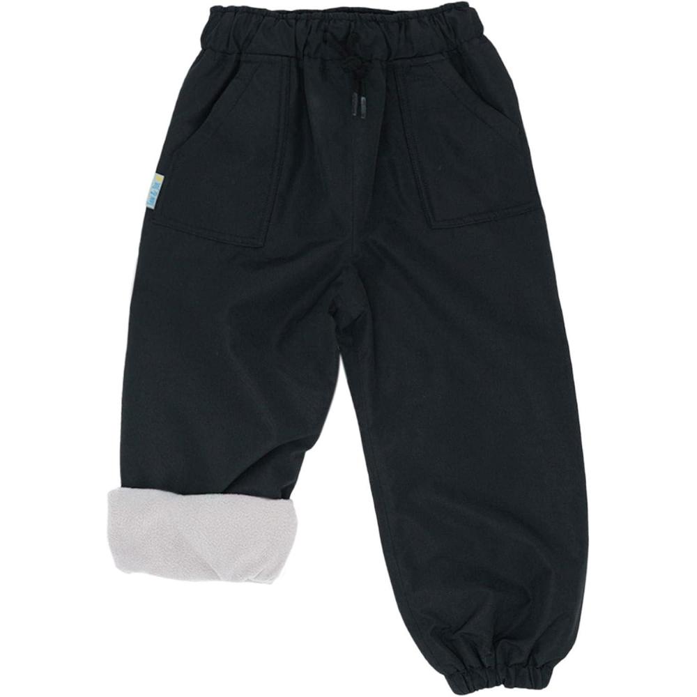image:imageJAN amp JUL Waterproof Fleece Lined Snow and Rain Pants for Toddlers and KidsFleecelined Black