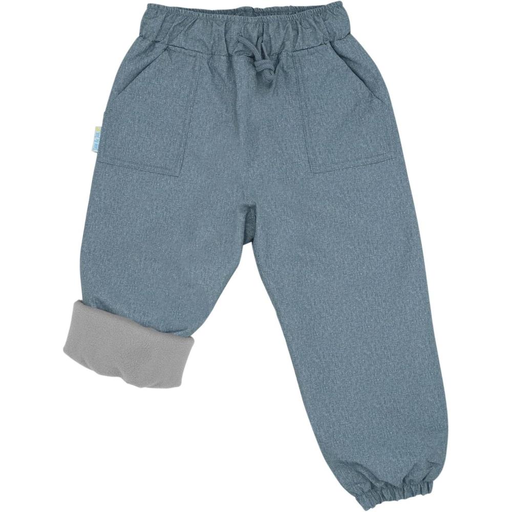 image:imageJAN amp JUL Waterproof Fleece Lined Snow and Rain Pants for Toddlers and KidsFleecelined Heather Grey