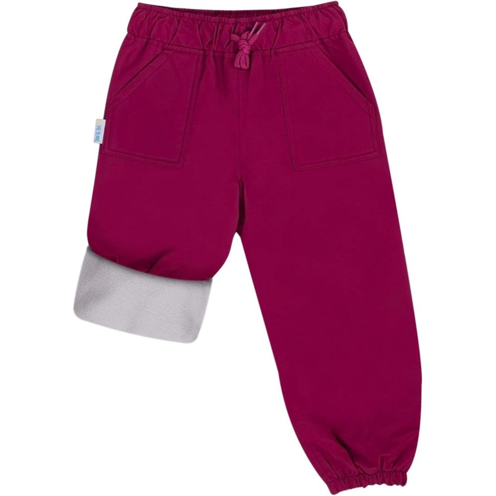image:imageJAN amp JUL Waterproof Fleece Lined Snow and Rain Pants for Toddlers and KidsFleecelined Wildberry