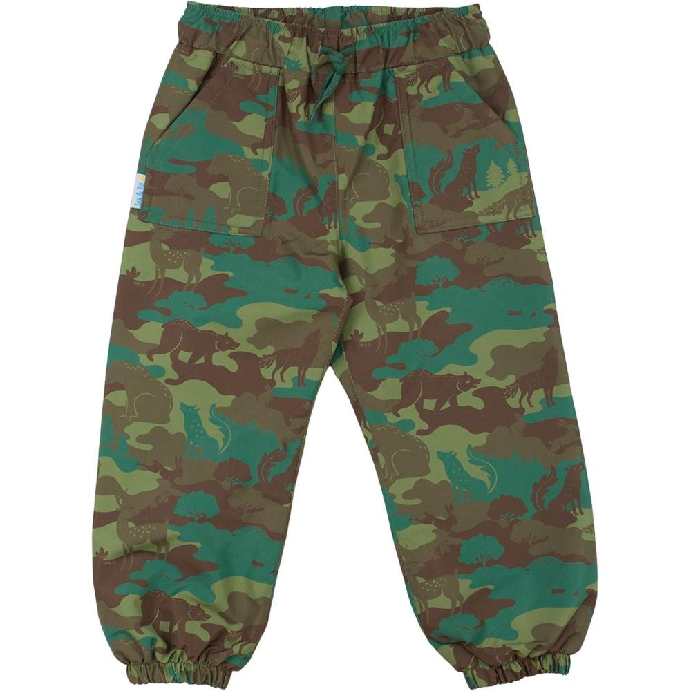 image:imageJAN amp JUL Waterproof Rain Pants for Toddlers and KidsSingle Layer Woodland Camo