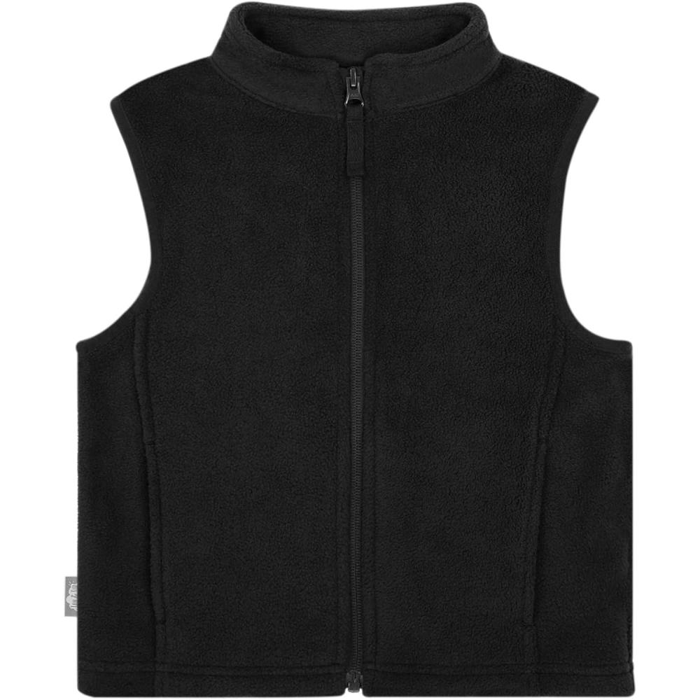 image:imageJAN amp JUL Winter Fleece Vest for Toddlers and KidsBlack