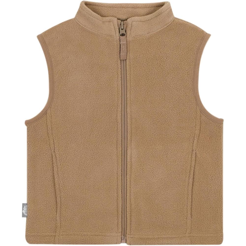 image:imageJAN amp JUL Winter Fleece Vest for Toddlers and KidsSoft Brown