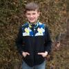 JAN & JUL Fleece Collared Jacket for Toddlers and Kids(Neon Peaks)