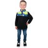 JAN & JUL Fleece Collared Jacket for Toddlers and Kids(Neon Peaks)