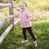 JAN & JUL Fleece Collared Jacket for Toddlers and Kids(Prairie Flowers)