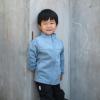 JAN & JUL Fleece Collared Jacket for Toddlers and Kids(Stormy Blue)
