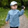 JAN & JUL Fleece Collared Jacket for Toddlers and Kids(Stormy Blue)