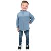 JAN & JUL Fleece Collared Jacket for Toddlers and Kids(Stormy Blue)
