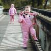 JAN & JUL Waterproof Fleece Lined Rain Jacket, Raincoat for Kids(Fleece-lined: Dusty Pink)