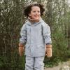 JAN & JUL Waterproof Fleece Lined Rain Jacket, Raincoat for Kids(Fleece-lined: Greystone)
