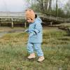 JAN & JUL Waterproof Rain Pants for Toddlers and Kids(Puddle-dry: Dusty Blue)