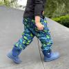 JAN & JUL Waterproof Rain Pants for Toddlers and Kids(Single Layer: Dinoland)