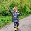 JAN & JUL Waterproof Rain Pants for Toddlers and Kids(Single Layer: Heather Grey)