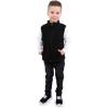JAN & JUL Winter Fleece Vest for Toddlers and Kids(Black)