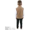 JAN & JUL Winter Fleece Vest for Toddlers and Kids(Soft Brown)