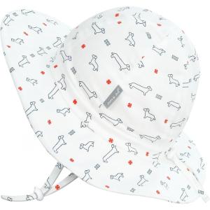 JAN & JUL Adjustable Cotton Floppy Sun Hat with 50+ UPF Protection for Boys(Dachshund)