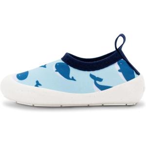 JAN & JUL Quick-Dry Water Shoes for Baby & Toddler with Flexible Soles(Blue Whale)