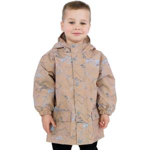 JAN & JUL Waterproof Fleece Lined Rain Jacket, Raincoat for Kids(Fleece-lined: Mountain Trails)