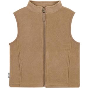 JAN & JUL Winter Fleece Vest for Toddlers and Kids(Soft Brown)
