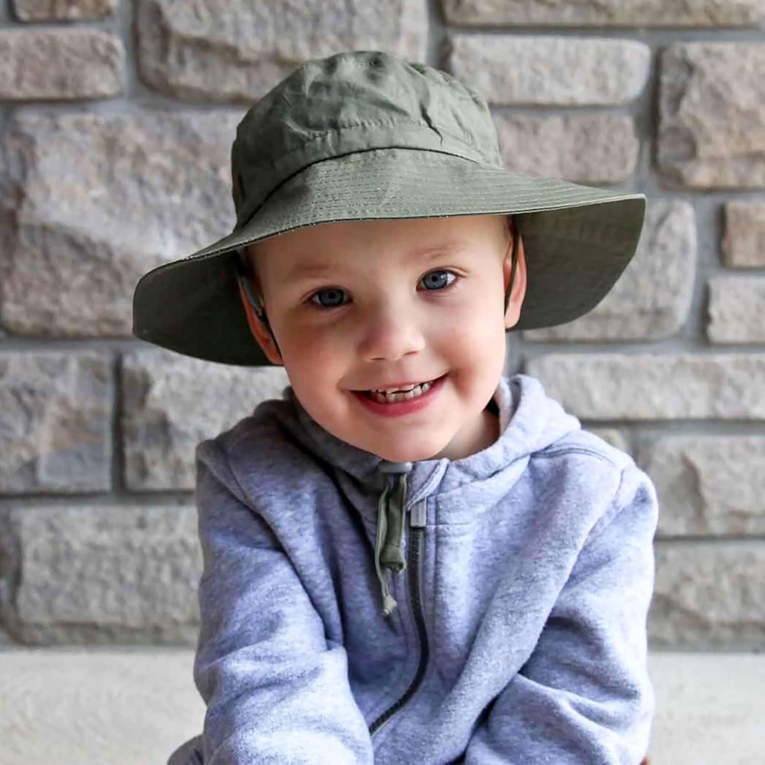 image:imageJAN amp JUL GrowwithMe Cotton Bucket SunHat for Baby and KidsArmy Green