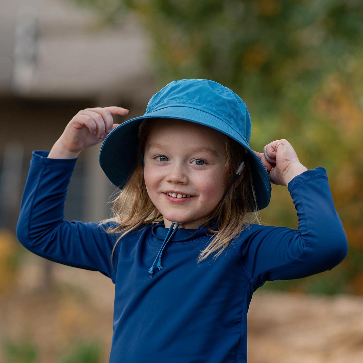 image:imageJAN amp JUL GrowwithMe Cotton Bucket SunHat for Baby and KidsAtlantic Blue